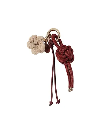 JULIA SKERGETH | Anhänger THE KNOT CHARM | dunkelrot